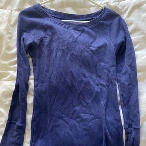 Old Navy Blue Long Sleeve Waffle Tshirt